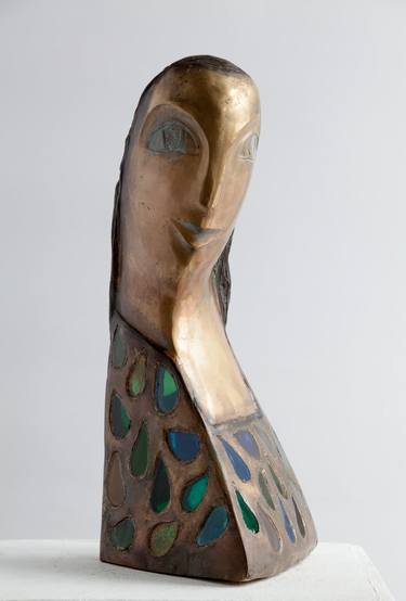 Original Art Deco Women Sculpture by Veselin Kostadinov