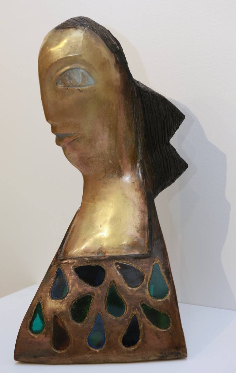 Original Art Deco Women Sculpture by Veselin Kostadinov