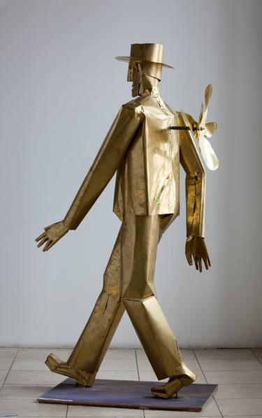 Original Art Deco World Culture Sculpture by Veselin Kostadinov