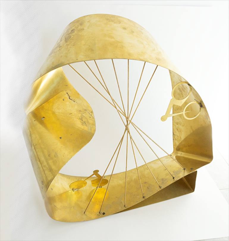 Original Art Deco Bicycle Sculpture by Veselin Kostadinov