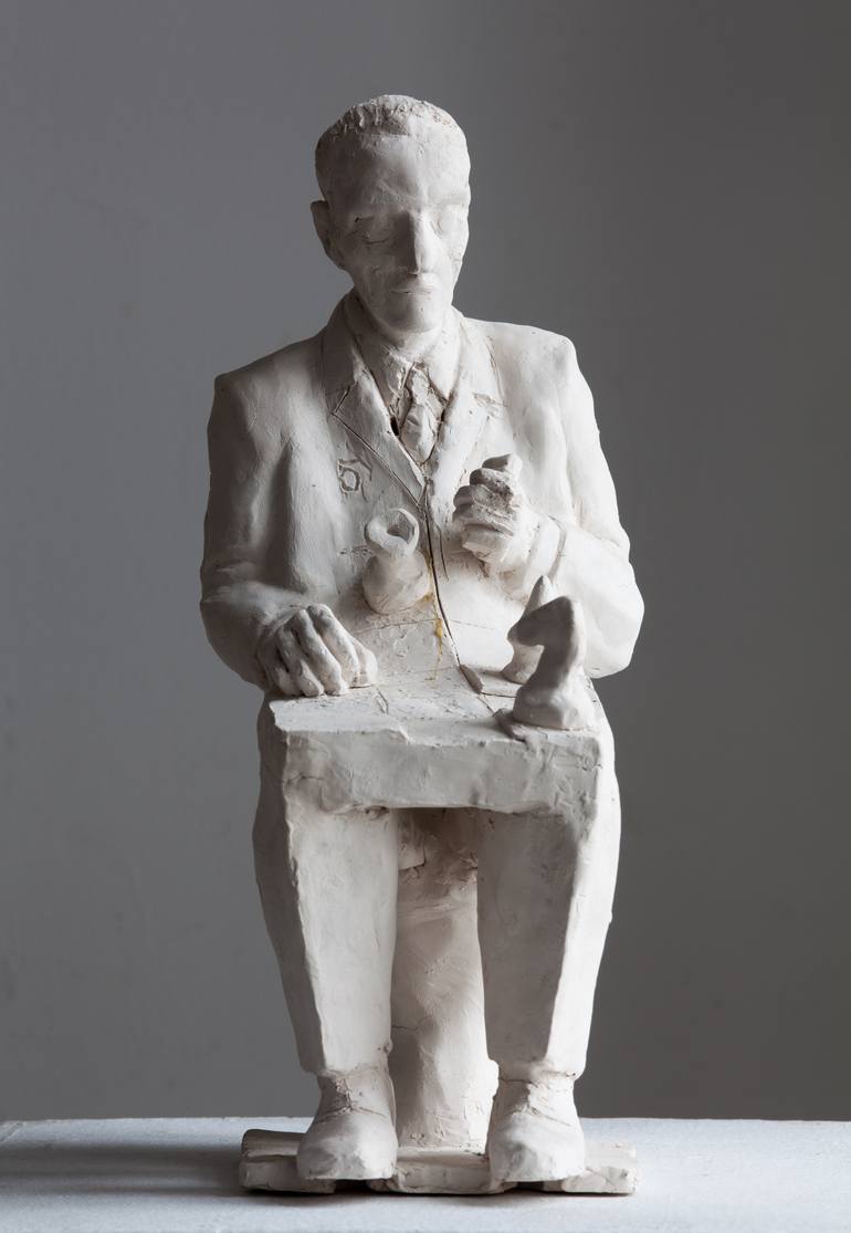 Original Modernism Pop Culture/Celebrity Sculpture by Veselin Kostadinov