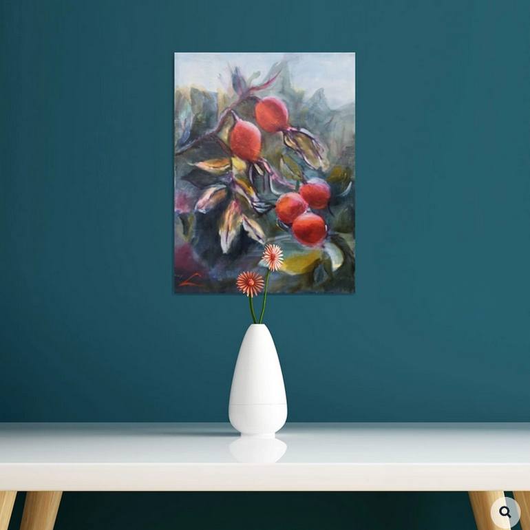 Original Impressionism Floral Painting by Elena Sokolova