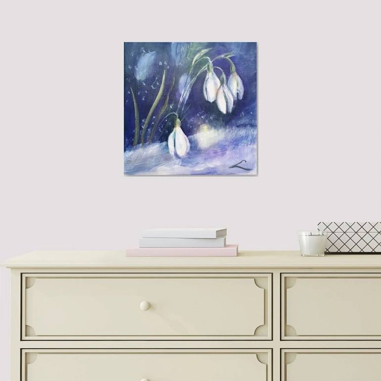 Original Impressionism Floral Painting by Elena Sokolova