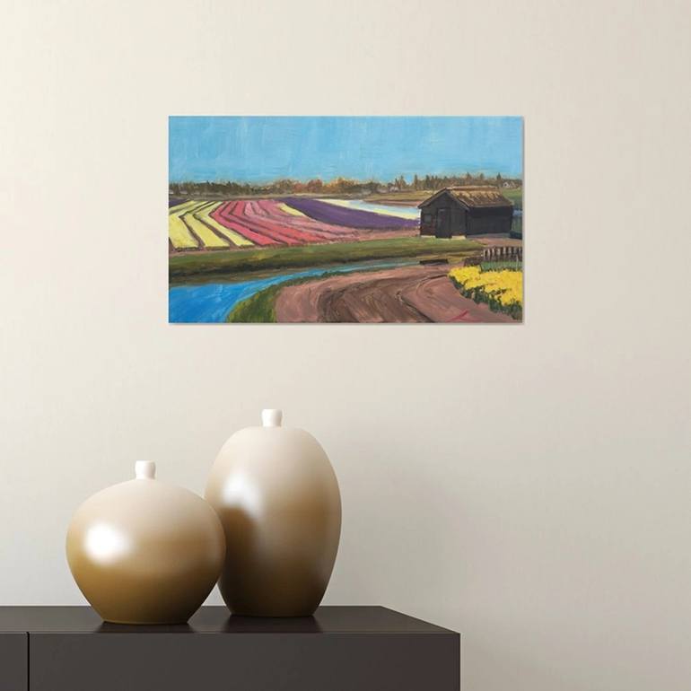 Original Impressionism Landscape Painting by Elena Sokolova