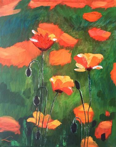 Original Impressionism Floral Paintings by Elena Sokolova