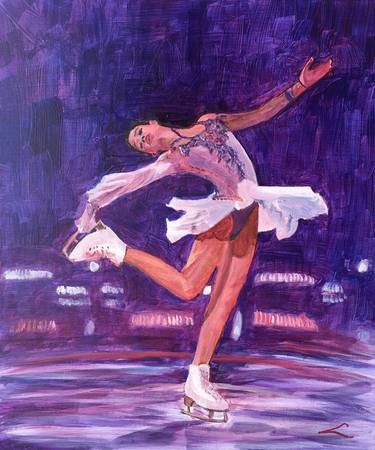 Original Impressionism Sports Paintings by Elena Sokolova