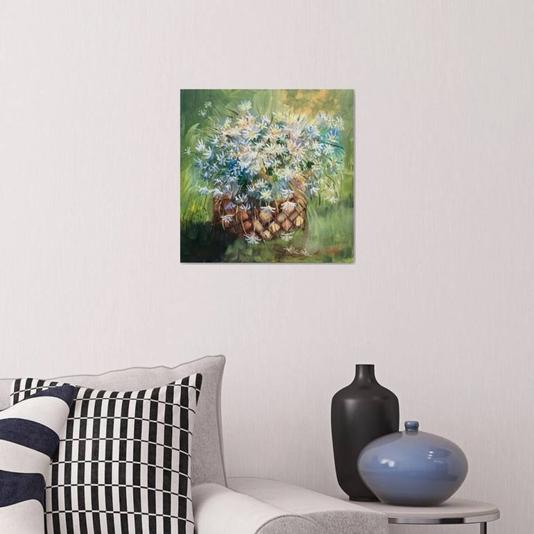 Original Impressionism Floral Painting by Elena Sokolova