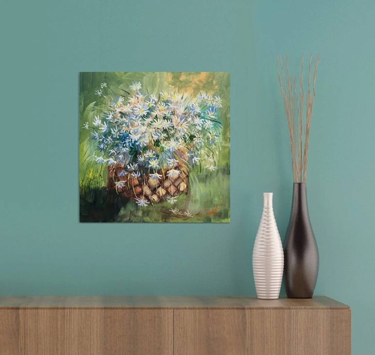 Original Impressionism Floral Painting by Elena Sokolova