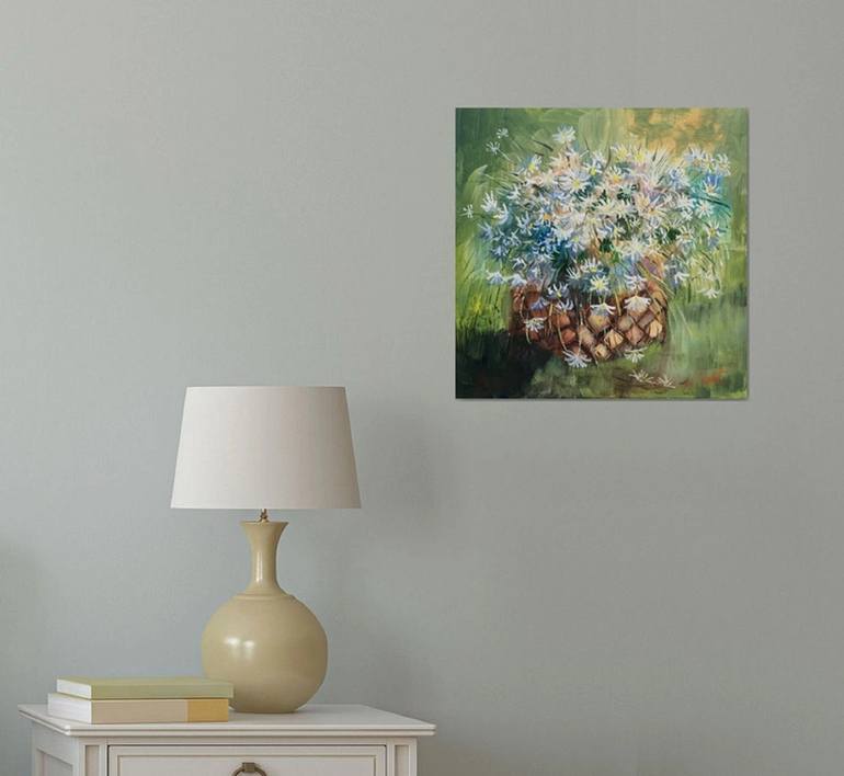 Original Impressionism Floral Painting by Elena Sokolova