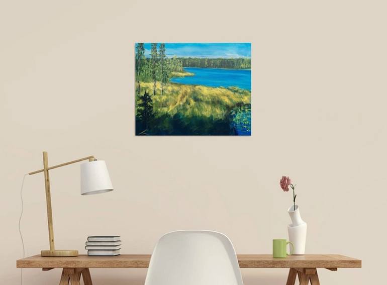 Original Impressionism Landscape Painting by Elena Sokolova
