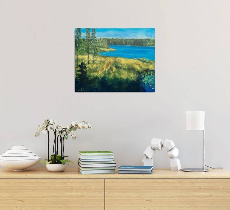Original Impressionism Landscape Painting by Elena Sokolova