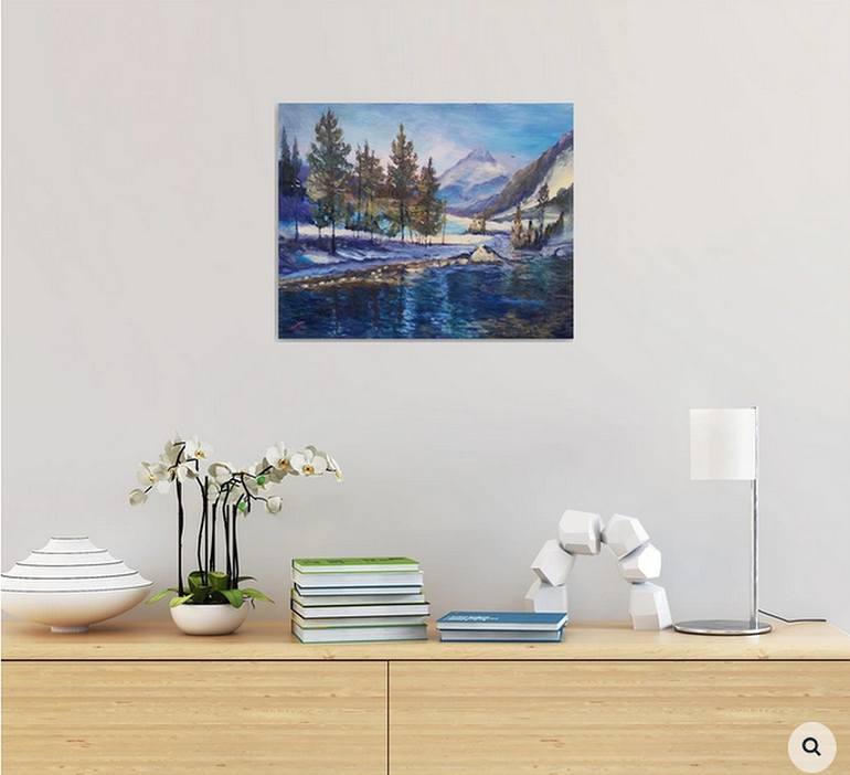 Original Impressionism Landscape Painting by Elena Sokolova