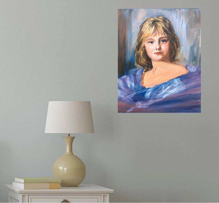 Original Impressionism People Painting by Elena Sokolova