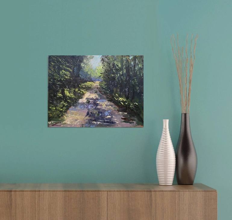 Original Impressionism Landscape Painting by Elena Sokolova