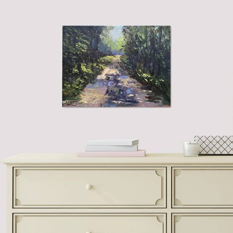 Original Impressionism Landscape Painting by Elena Sokolova