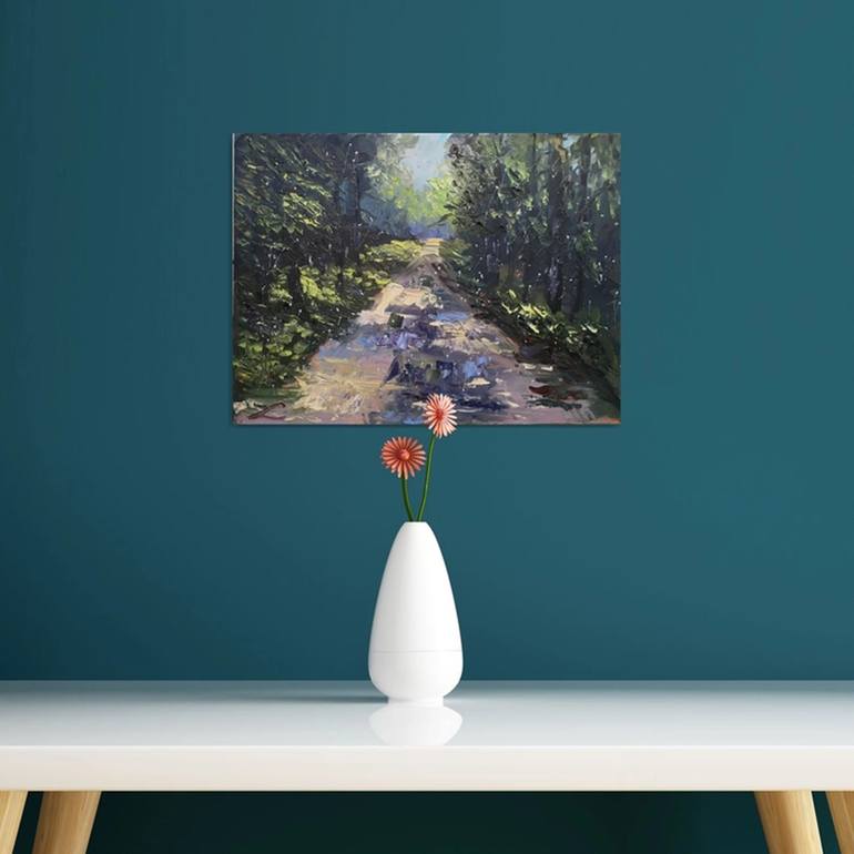 Original Impressionism Landscape Painting by Elena Sokolova