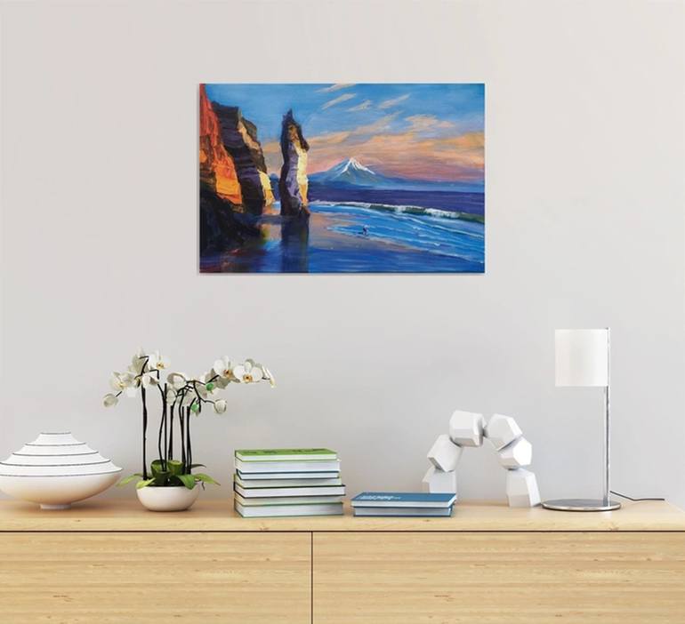 Original Impressionism Seascape Painting by Elena Sokolova