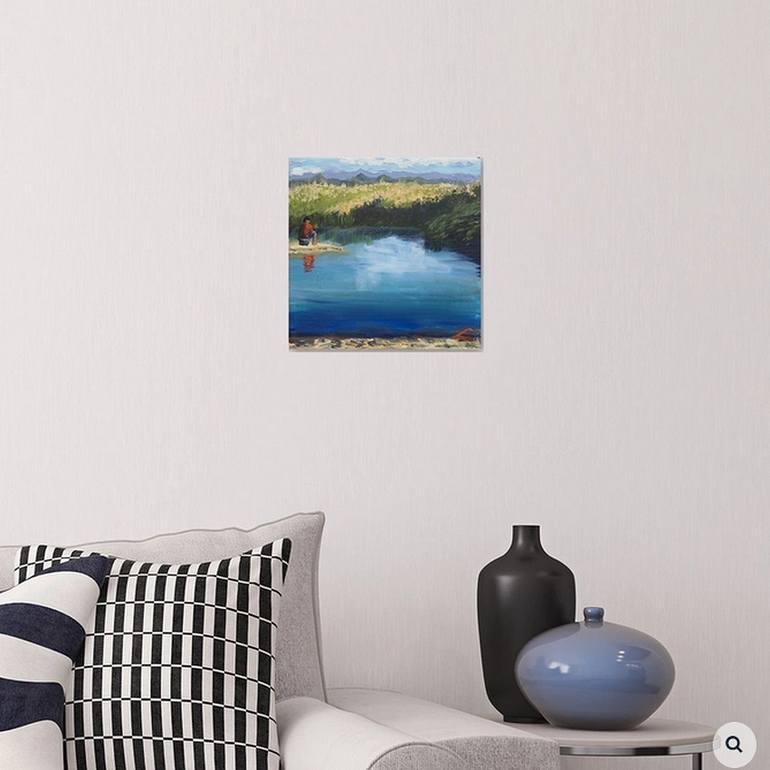 Original Impressionism Landscape Painting by Elena Sokolova