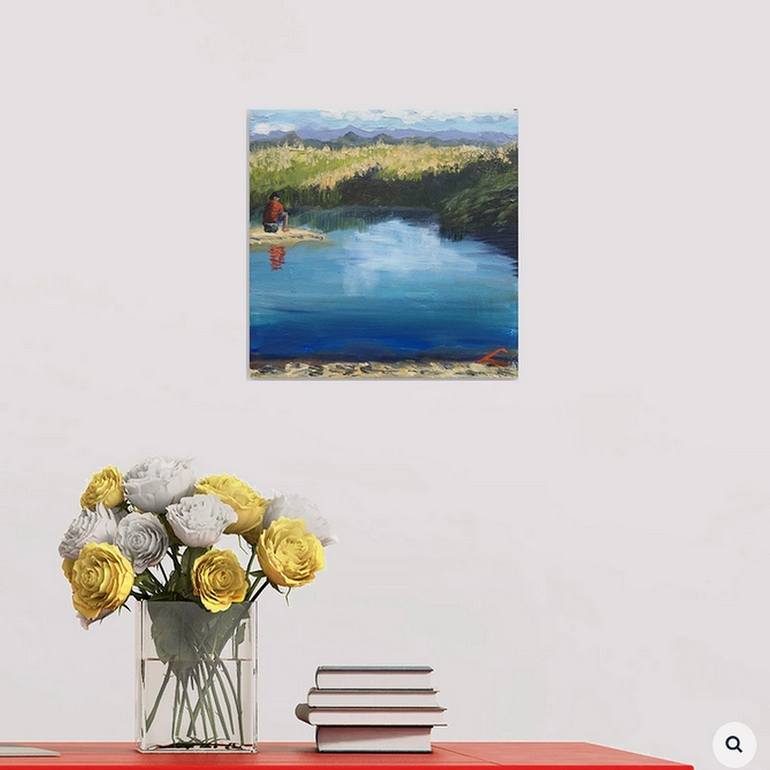 Original Impressionism Landscape Painting by Elena Sokolova