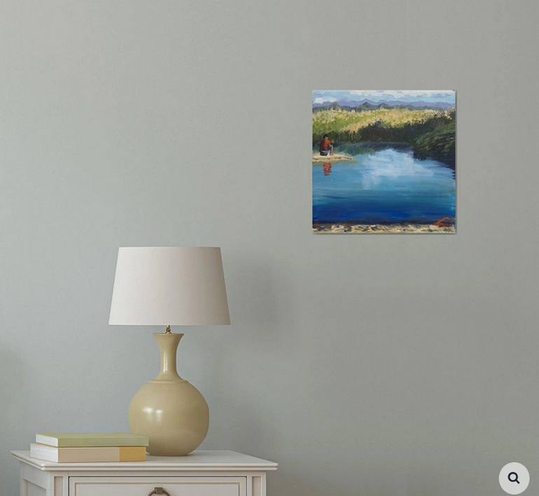 Original Impressionism Landscape Painting by Elena Sokolova