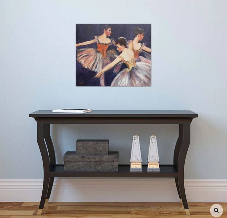 Original Impressionism Performing Arts Painting by Elena Sokolova