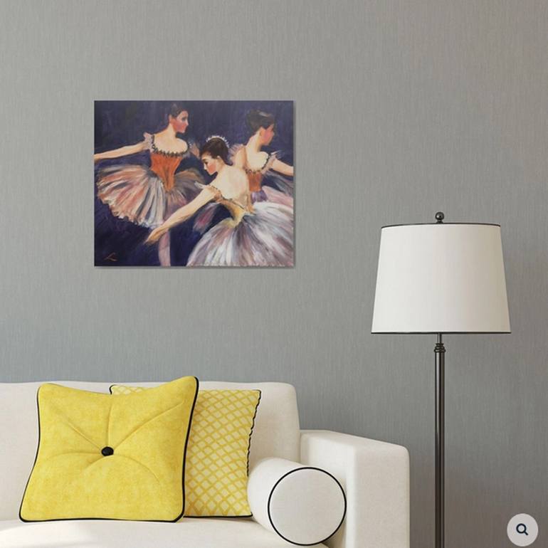 Original Impressionism Performing Arts Painting by Elena Sokolova