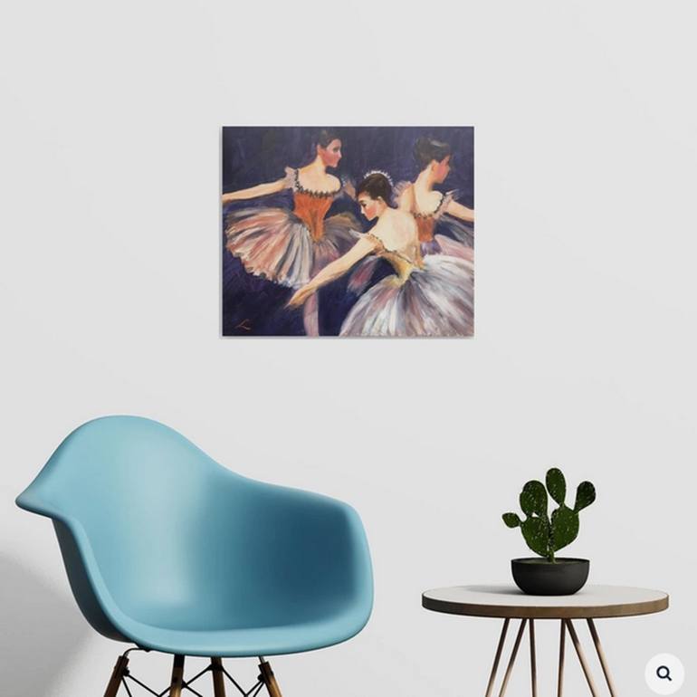 Original Impressionism Performing Arts Painting by Elena Sokolova
