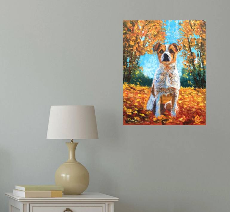Original Impressionism Animal Painting by Elena Sokolova