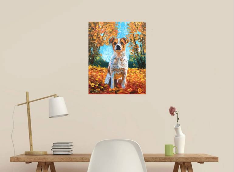 Original Impressionism Animal Painting by Elena Sokolova