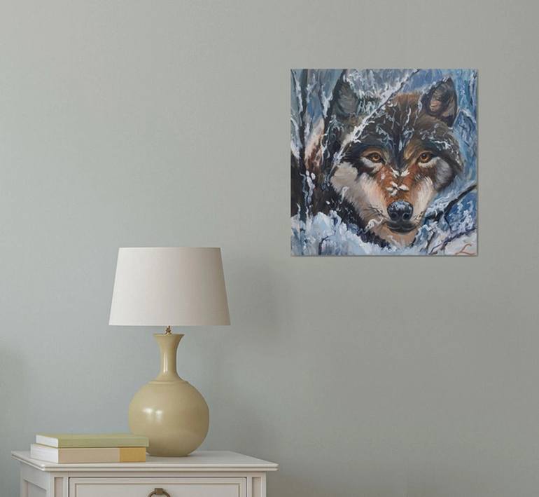 Original Impressionism Animal Painting by Elena Sokolova