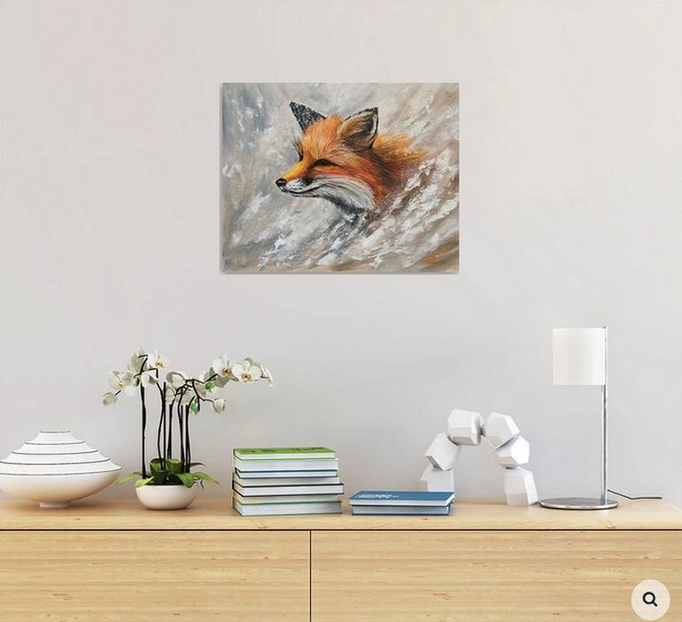 Original Impressionism Animal Painting by Elena Sokolova