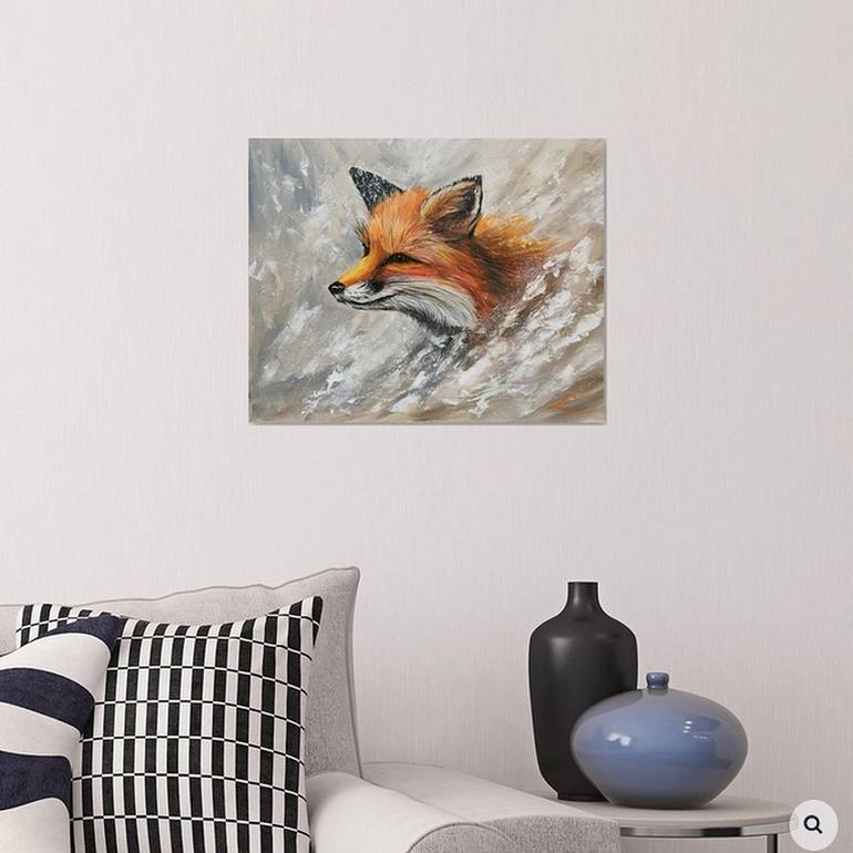 Original Impressionism Animal Painting by Elena Sokolova