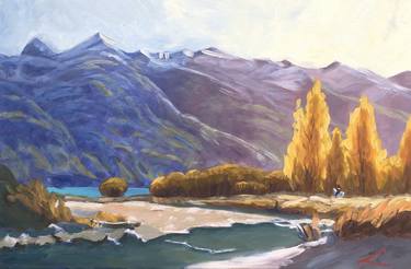 Original Impressionism Landscape Painting by Elena Sokolova
