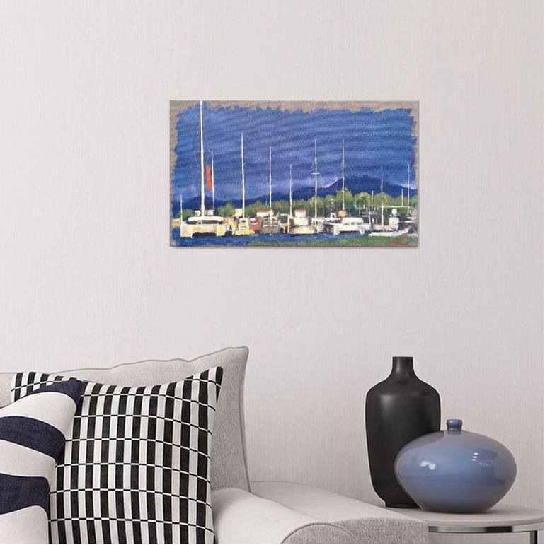 Original Impressionism Landscape Painting by Elena Sokolova