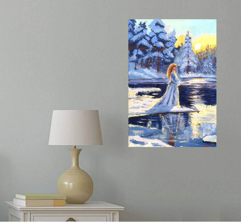 Original Impressionism Landscape Painting by Elena Sokolova