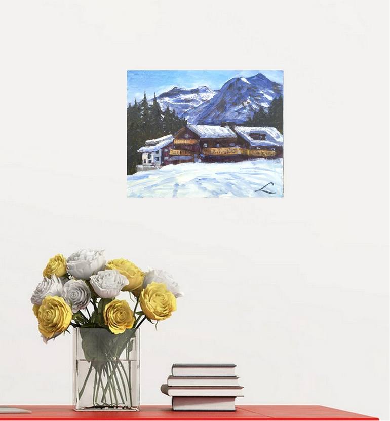 Original Impressionism Landscape Painting by Elena Sokolova