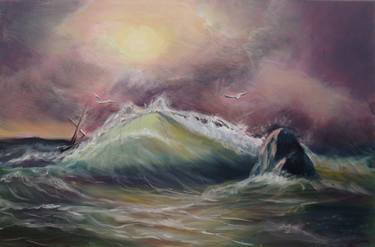 Original Impressionism Seascape Paintings by Elena Sokolova