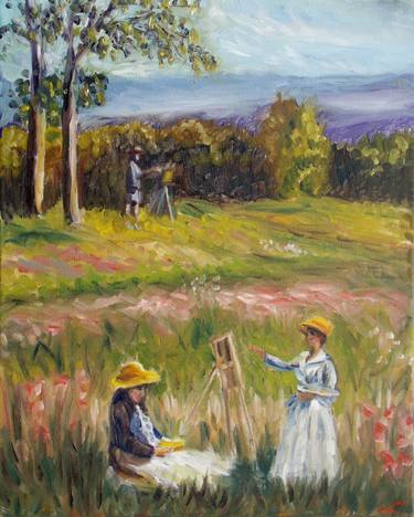 Print of Impressionism Rural life Paintings by Elena Sokolova