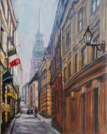 Print of Impressionism Architecture Paintings by Elena Sokolova