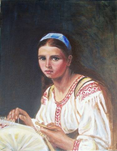 Original Realism People Paintings by Elena Sokolova
