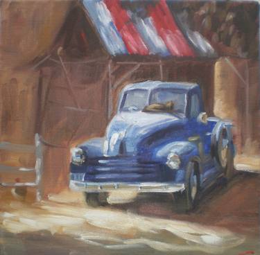 Original Impressionism Automobile Paintings by Elena Sokolova