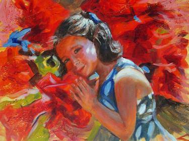 Original Impressionism People Paintings by Elena Sokolova