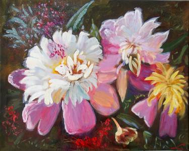 Original Floral Paintings by Elena Sokolova