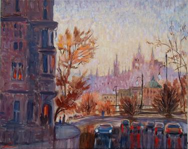 Original Impressionism Cities Paintings by Elena Sokolova