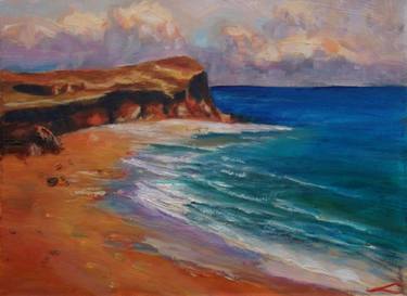 Print of Impressionism Seascape Paintings by Elena Sokolova