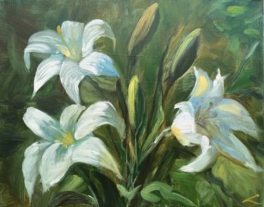 White lilies 2 thumb