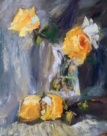 Original Impressionism Floral Paintings by Elena Sokolova