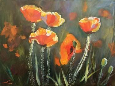 Original Impressionism Floral Paintings by Elena Sokolova