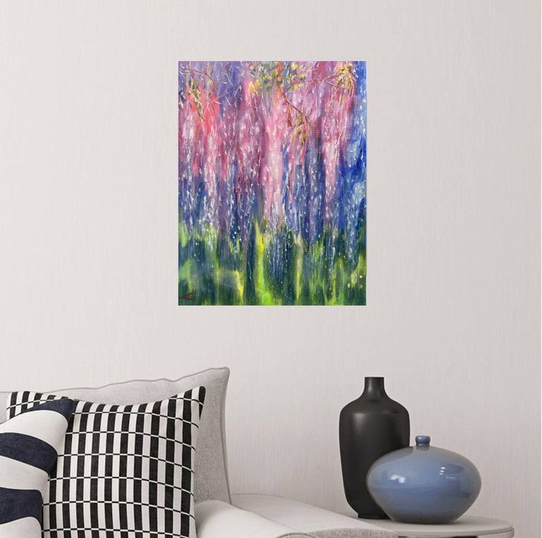 Original Impressionism Floral Painting by Elena Sokolova