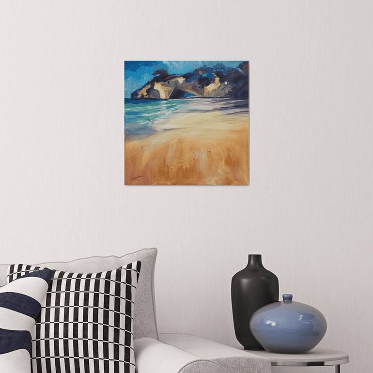 Original Beach Painting by Elena Sokolova